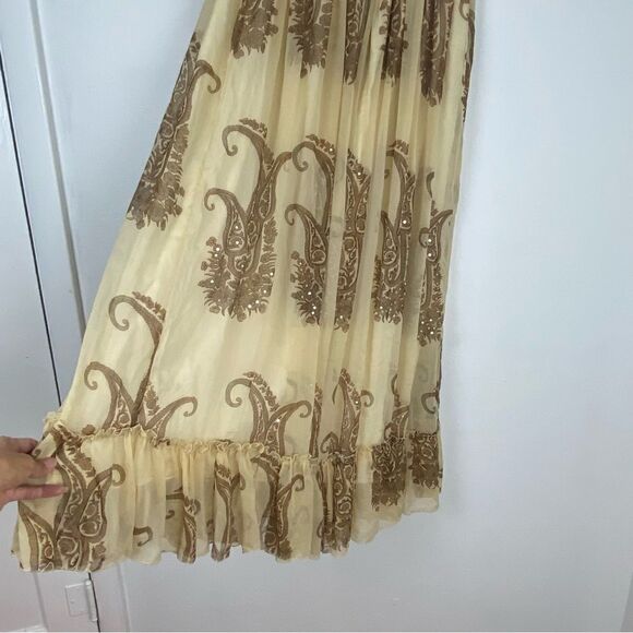 EARTHBOUND Cream and Brown Maxi Skirt - Picture 11 of 13